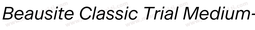 Beausite Classic Trial Medium字体转换